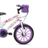 Bicicleta Free Action Aro 16 Kiss com Cesta Branca e Roxo - 2