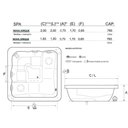 Ver imagem 5 de Spa Quadrado Nova Iorque Completo com Hidro em Acrílico - 2.00x2.00x0.79 - 220v