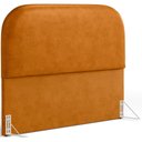 Ver imagem 2 de Cabeceira Cama Box Casal 140cm Orgânica Lanna W01 Couríssimo Whisky - Lyam Decor