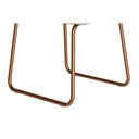 Ver imagem 4 de Cadeira Sala de Jantar Wood 1751 Aço Kit 2 Uni Rose/freijo Tela/linho Areia - Carraro