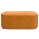 Ver imagem 3 de Kit 02 Puffs Decorativos Orgânicos para Living Quarto 100cm Doha W01 Couríssimo Whisky - Lyam Decor