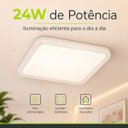 Ver imagem 4 de Plafon Glam Prisma Quadrado LED 24W 4000k Autovolt