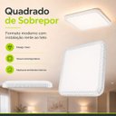 Ver imagem 7 de Plafon Glam Prisma Quadrado LED 24W 4000k Autovolt