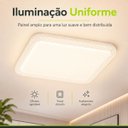 Ver mais imagens de Plafon Glam Prisma Quadrado LED 24W 4000k Autovolt