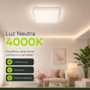 Ver imagem 5 de Plafon Glam Prisma Quadrado LED 24W 4000k Autovolt