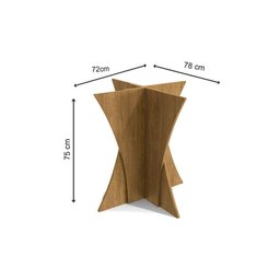 Base Mesa de Jantar Figueira BA28 Madeirado s/ Tampo Freijó - Kappesberg - 3