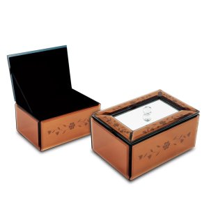 Porta Joia Espelhado Marron JB1016