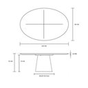 Ver imagem 2 de Mesa Jantar Cone Oval 120x80Cm Tampo Madeira Freijó Marrom