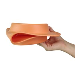 Comedouro Bebedouro Silicone 2 em 1 Cachorro Pet Gato Animais Raçao Agua Comida Portatil Dobravel Vi - 6
