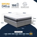 Ver imagem 4 de Cama Box com Colchão de Espuma D45 Double Face Territory Hellen Queen 158cm