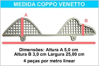 Passarinheira telha de concreto Coppo Venetto Kit 10 metros Multicap Passarinheira - 7