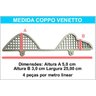 Passarinheira telha de concreto Coppo Venetto Kit 10 metros Multicap Passarinheira - 7