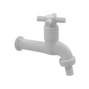 Ver imagem 1 de Torneira de Jardim C/ Bico Abs Branco Slim Parede 1/4 V