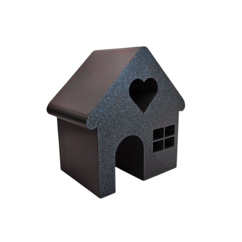 Casa Coração Decorativa /estatueta Casinha 10cm - Toque 3d