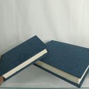 Ver imagem 3 de Jogo 2 Peças Caixa Livro Decorativa de Chenile Azul 5.0x25.0x30.0cm Organizadora