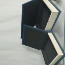 Ver imagem 6 de Jogo 2 Peças Caixa Livro Decorativa de Chenile Azul 5.0x25.0x30.0cm Organizadora