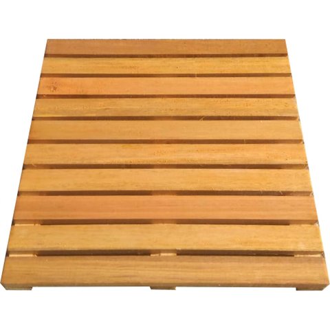 Deck de Madeira Modular 50x50cm com Pintura Neonx 50x50 Cm com Pintura Osmocolor Natural Uv Gold