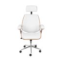 Ver imagem 2 de Cadeira Escritorio Presidente Corino e Madeira Bergen 3331