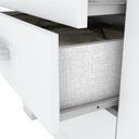 Ver imagem 6 de Guarda Roupa Solteiro 4 Portas 3 Gavetas City Branco