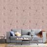 Papel De parede Geométrico Rose Gloss Para Quarto E Sala 1mx50cm - 3