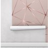 Papel De parede Geométrico Rose Gloss Para Quarto E Sala 1mx50cm - 4