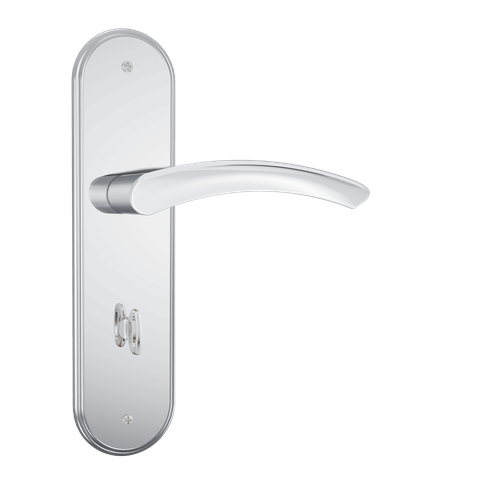 Fechadura Stam 1620/13 Espelho de Inox Banheiro - Cromado