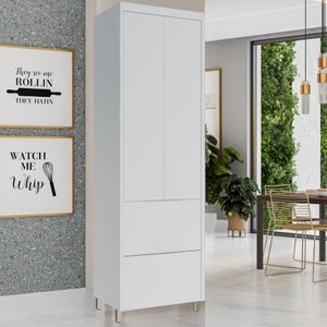 Paneleiro de Cozinha 2 Portas 2 Gavetas 100% Mdf Branco