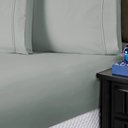 Ver imagem 2 de Jogo de Cama Lençol Casal Conforto Percal 300 Fios 3 Peças - Cinza