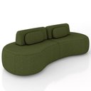 Ver imagem 2 de Sofá 4 Lugares 280cm Orgânico Mellanie Linho Verde Z32 - Mpozenato