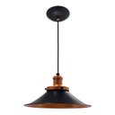 Ver imagem 1 de Lustre Pendente Industrial Vintage Retro Preto/Cobre Aluminio