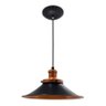 Lustre Pendente Industrial Vintage Retro Preto/Cobre Aluminio - 1
