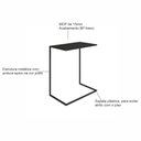 Ver imagem 4 de Mesa Lateral de Apoio 67x58x35cm Industrial Preto