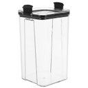 Ver imagem 1 de Pote Hermetico 1300ml Tampa Trava Veda Conserva Alimento Mantimento Tempero Transparente Acrilico Or