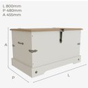 Ver imagem 3 de Baú 80x45,5cm Smile 