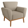 Conjunto Poltrona para Sala de Recepção Viana Inca Castor - 3