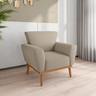 Conjunto Poltrona para Sala de Recepção Viana Inca Castor - 4