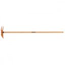 Ver imagem 1 de Sacho Coração Duas Pontas em Aço com Cabo de Madeira 120 Cm