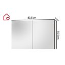 Ver imagem 5 de Espelheira Para Banheiro Life 80:Cinza Matt.