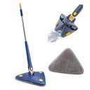 Ver imagem 1 de Mop Triangular 360° Microfibra Cabo Inox Limpa Vidro Parede
