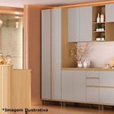 Ver imagem 3 de Armário para Cozinha Aurora 2 Portas 4 Prateleiras MDF-MDP 70cm Cinza Cristal