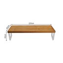 Ver imagem 6 de Conjunto Mesa Industrial Lanna 2,20m Ferragem Branca com 2 Banco Industrial Lanna