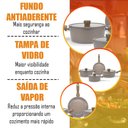 Ver imagem 4 de Jogo de Panelas 4 Peças Cerâmica Diamond Indução Gás Antiaderente Inmetro Bege