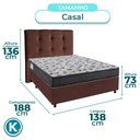 Ver imagem 3 de Kit Cabeceira + Cama Box + Colchão Casal D33 Iso100 Ortobom