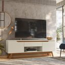 Ver imagem 1 de Rack para TV até 55 Polegadas Pés em Madeira Maciça Retrô Tóquio