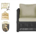 Ver imagem 6 de Mesa e 3 Poltronas Madri Corda Náutica Estofado 7 Trama Preto