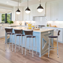 Ver imagem 6 de Kit 4 Bancos Alto Tamborete para Balcão Junco Argila Àrea de Lazer Ilha Bancada bar churrasqueira