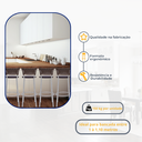 Ver imagem 3 de Kit 4 Bancos Alto Tamborete para Balcão Junco Argila Àrea de Lazer Ilha Bancada bar churrasqueira