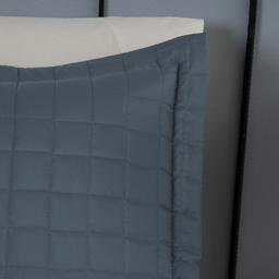 Kit Colcha Cobre Leito Matelado Solteiro 2 Peças Copacabana 300 Fios Azul - 5