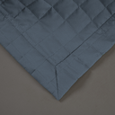 Ver imagem 4 de Kit Colcha Cobre Leito Matelado Solteiro 2 Peças Copacabana 300 Fios Azul