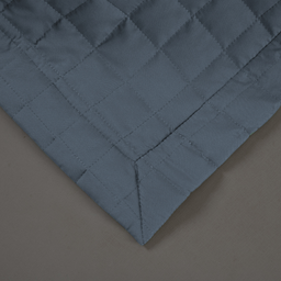 Kit Colcha Cobre Leito Matelado Solteiro 2 Peças Copacabana 300 Fios Azul - 4